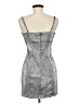 H&M Metallic Silver Cocktail Dress Size M - photo 2