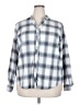 Weatherproof Plaid Silver Long Sleeve Button-Down Shirt Size XXL - photo 1