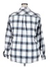 Weatherproof Plaid Silver Long Sleeve Button-Down Shirt Size XXL - photo 2