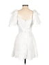 Unbranded Polka Dots White Cocktail Dress Size S - photo 2