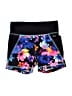 Justice Active Floral Black Athletic Shorts Size 7 - photo 1