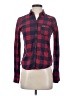 Hollister Plaid Red Long Sleeve Button-Down Shirt Size S - photo 1