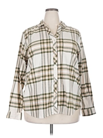 Weatherproof Long Sleeve Button-Down Shirt (view 1)