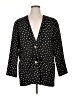 Chaus 100% Polyester Polka Dots Black Blazer Size 14 - photo 1
