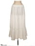 Soho 100% Polyester Solid Ivory Formal Skirt Size M - photo 2