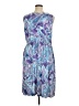 Spense Paisley Blue Casual Dress Size 1X - photo 2