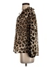 Banana Republic 100% Polyester Animal Print Brown Long Sleeve Blouse Size S - photo 5