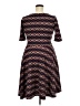 Lularoe 100% Polyester Argyle Brown Casual Dress Size 22 - 24 - photo 2