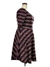 Lularoe 100% Polyester Argyle Brown Casual Dress Size 22 - 24 - photo 4