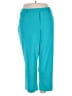 Ashley Stewart Solid Teal Blue Casual Pants Size 30 - photo 1