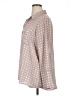 Pleione 100% Polyester Polka Dots Tan Long Sleeve Blouse Size XL - photo 5