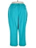 Ashley Stewart Solid Teal Blue Casual Pants Size 30 - photo 2