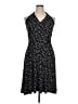 Evan Picone Polka Dots Black Cocktail Dress Size 16 - photo 1