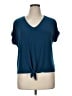 Perseption Concept Blue Short Sleeve Top Size XL - photo 1