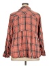 Torrid 100% Rayon Plaid Orange 3/4 Sleeve Blouse Size 3X Plus (3) - photo 2