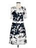 Robert Rodriguez 100% Polyester Floral Tropical Blue Gray Casual Dress Size M - photo 1