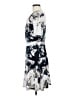 Robert Rodriguez 100% Polyester Floral Tropical Blue Gray Casual Dress Size M - photo 5