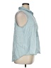 Time and Tru Blue Sleeveless Button-Down Shirt Size XL - photo 4