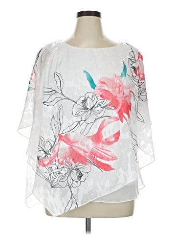 Alex Evenings 3/4 Sleeve Blouse (view 1)