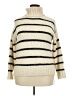 Pol Stripes Ivory Turtleneck Sweater Size 2X (estimated) - photo 1