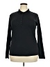Lands' End 100% Cotton Black Long Sleeve Polo Size 18 - photo 1