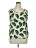 Attention 100% Polyester Green Sleeveless Blouse Size XL - photo 1