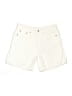 Zara Solid Ivory Shorts Size 6 - photo 1