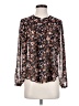 Ann Taylor LOFT 100% Polyester Brown Long Sleeve Blouse Size XS (petite) - photo 1