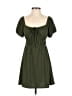 Assorted Brands Solid Green Casual Dress Size XS - photo 1