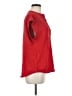 Cynthia Steffe 100% Polyester Red Short Sleeve Blouse Size M - photo 4