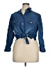 Unbranded Blue Long Sleeve Blouse Size XL - photo 1