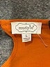 Mud Pie 100% Polyester Solid Orange Casual Dress Size L - photo 7