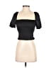 Urban Outfitters 100% Polyester Black Short Sleeve Top Size S - photo 1