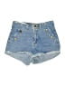 Shein Blue Denim Shorts Size 4 - photo 1