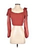 Shein 100% Polyester Red 3/4 Sleeve Blouse Size 4 - photo 1