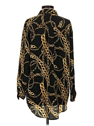 Equipment Long Sleeve Silk Top (view 2)