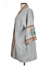 Johnny Was 100% Cotton Gray Coat Size L - photo 5