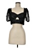 Haute Monde Black Short Sleeve Top Size M - photo 1