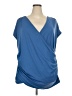 BLOOMCHIC Blue Sleeveless T-Shirt Size 26 - photo 1