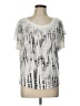 Express Animal Print Silver Short Sleeve T-Shirt Size L - photo 1