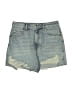 Topshop 100% Cotton Blue Denim Shorts Size 6 - photo 1