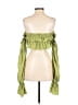 Shein Green Long Sleeve Blouse Size XS - photo 2