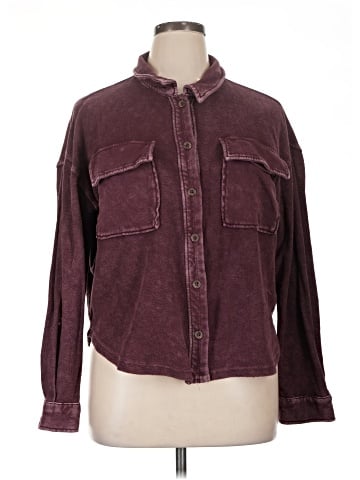 Evereve Long Sleeve Button-Down Shirt (view 1)