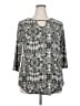 Bobbie Brooks Silver 3/4 Sleeve T-Shirt Size 2X - photo 1