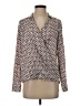 Banana Republic 100% Polyester Paisley Brown Long Sleeve Blouse Size S - photo 1