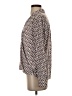 Banana Republic 100% Polyester Paisley Brown Long Sleeve Blouse Size S - photo 5