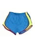 Nike 100% Polyester Color Block Blue Athletic Shorts Size S - photo 1