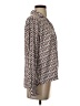 Banana Republic 100% Polyester Paisley Brown Long Sleeve Blouse Size S - photo 4