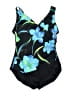 Studio Works Floral Blue One Piece Swimsuit Size 10 - photo 1
