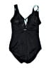 Studio Works Floral Blue One Piece Swimsuit Size 10 - photo 2